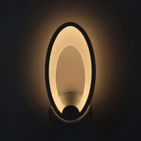 Applique ovale moderne en LED et acrylique | Marco Lucetti 12W Blanc Chaud