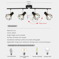 Plafonnier LED ajustable pour boutiques et expositions