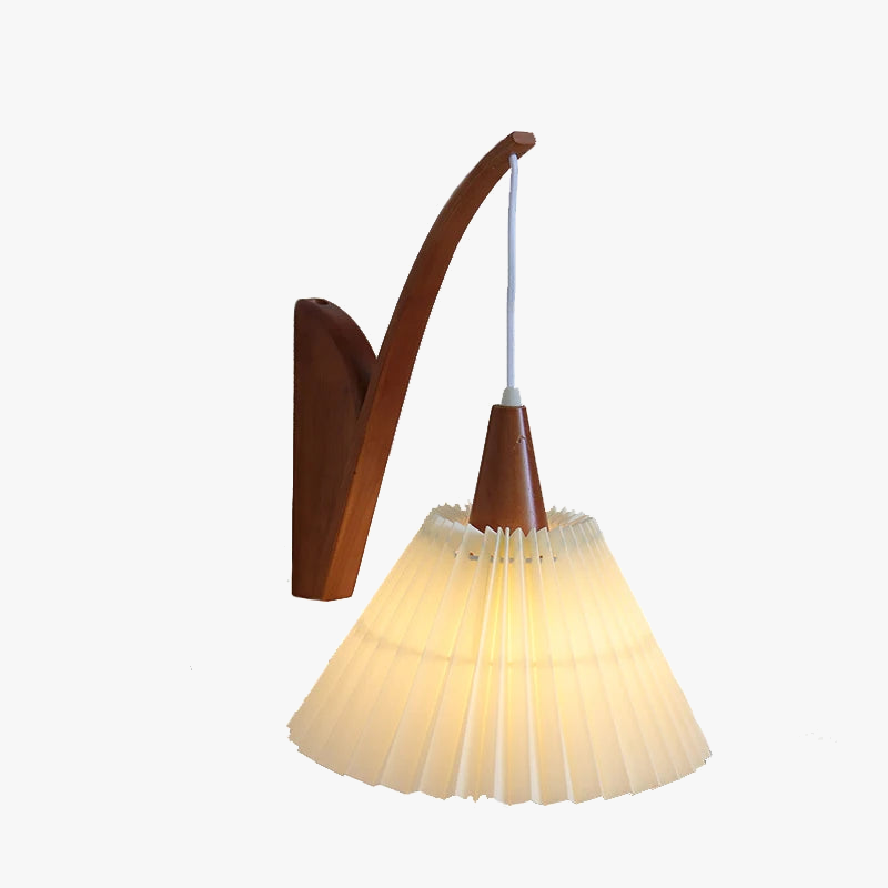 Applique plissée en bois de qualité supérieure