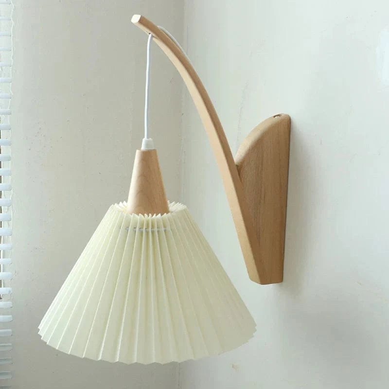 Applique plissée en bois massif - Collection Élégance Naturelle | Marco Lucetti