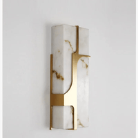 Applique rectangulaire Luxe en marbre artificiel LED | Marco Lucetti