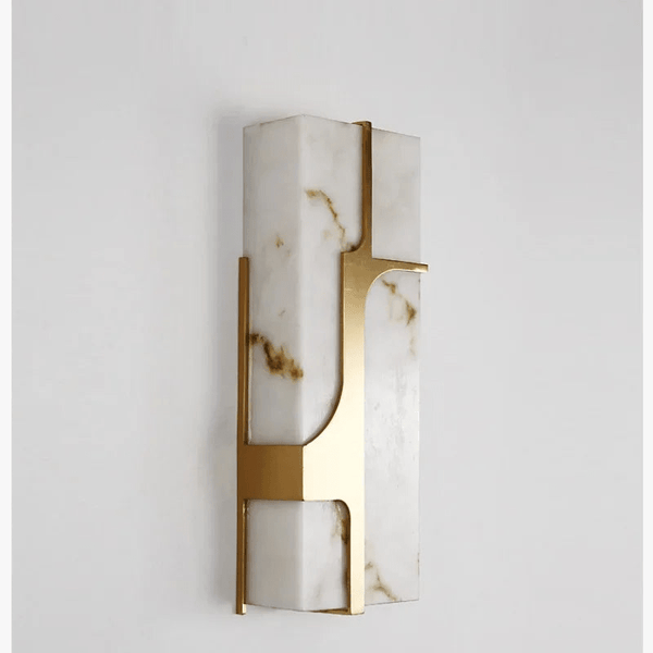 Applique rectangulaire Luxe en marbre artificiel LED | Marco Lucetti