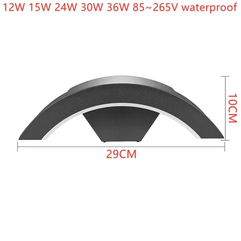 Applique Réverbère Extérieur Étanche en Aluminium (18-36W, 85-265V) | Marco Lucetti