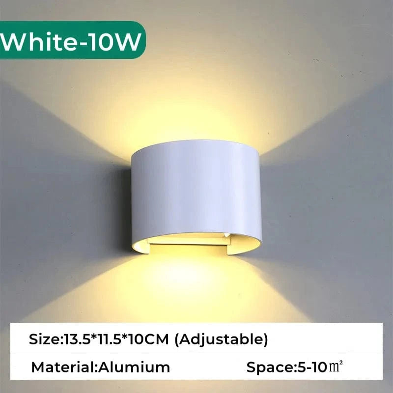 Applique RGB Tuya Smart LED étanche avec capteur de mouvement | Marco Lucetti Capteur de mouvement / WR 10W / Blanc froid 6000K