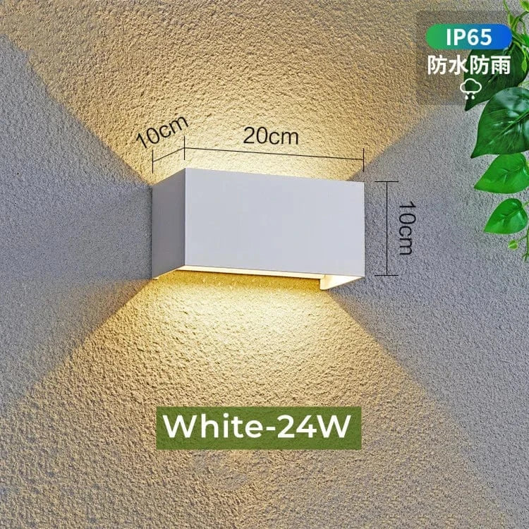 Applique RGB Tuya Smart LED étanche avec capteur de mouvement | Marco Lucetti Motion Sensor / WS 24W / Cold White 6000K