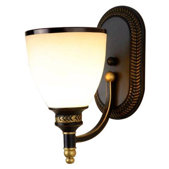 Applique rustique européenne en métal et verre | Marco Lucetti