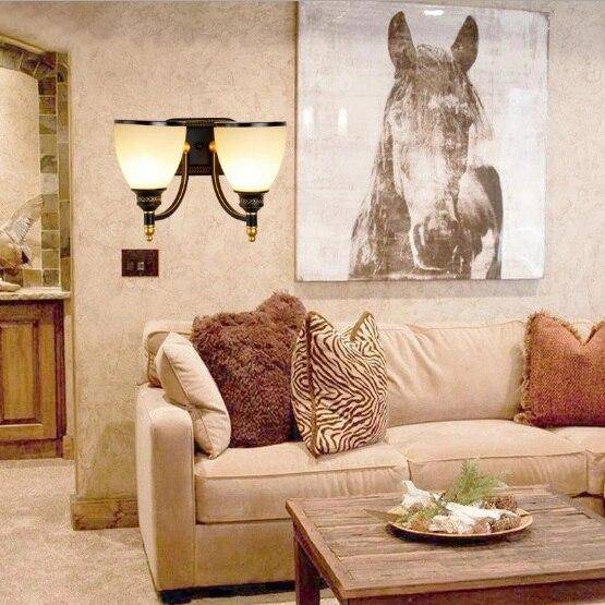 Applique rustique européenne en métal et verre | Marco Lucetti 2 / Froide