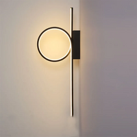 Applique Scandinave Moderne pour Lampe de Chevet et Salon TV | Marco Lucetti B - Noir / Blanc chaud (2700-3500K)