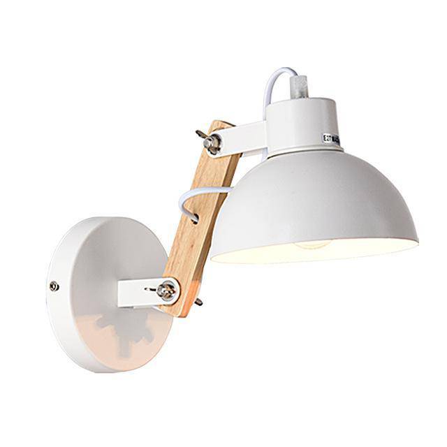 Applique Sconce en Bois et Métal Ajustable | Marco Lucetti Blanc