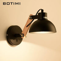 Applique Sconce en Bois et Métal Ajustable | Marco Lucetti Noir