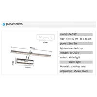 Applique Smart LED Steel Mirror. | Marco Lucetti