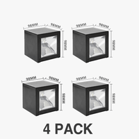 Applique solaire extérieure lumineuse pour jardin, terrasse et couloir - Squa | Marco Lucetti