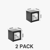 Applique solaire extérieure lumineuse pour jardin, terrasse et couloir - Squa | Marco Lucetti