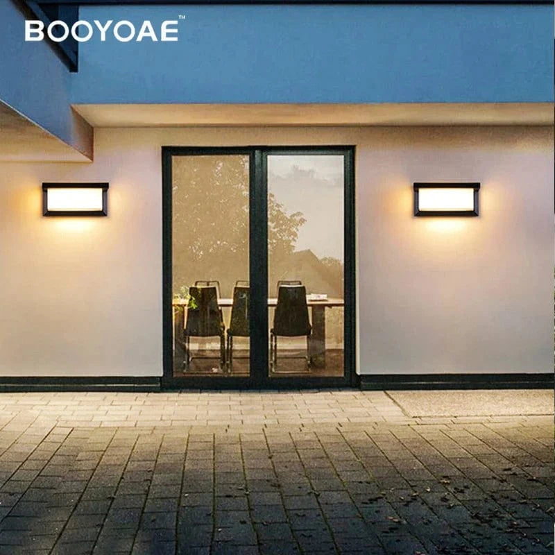 Applique solaire moderne pour jardin et terrasse - IP54 waterproof, éclairage mural à induction | Marco Lucetti