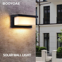 Applique solaire moderne pour jardin et terrasse - IP54 waterproof, éclairage mural à induction | Marco Lucetti