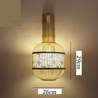 Applique suspendue japonaise en bambou vintage | Marco Lucetti