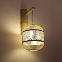 Applique suspendue japonaise en bambou vintage | Marco Lucetti