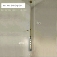 Applique verre fumé multicolore | Marco Lucetti C Gold- Gris fumée