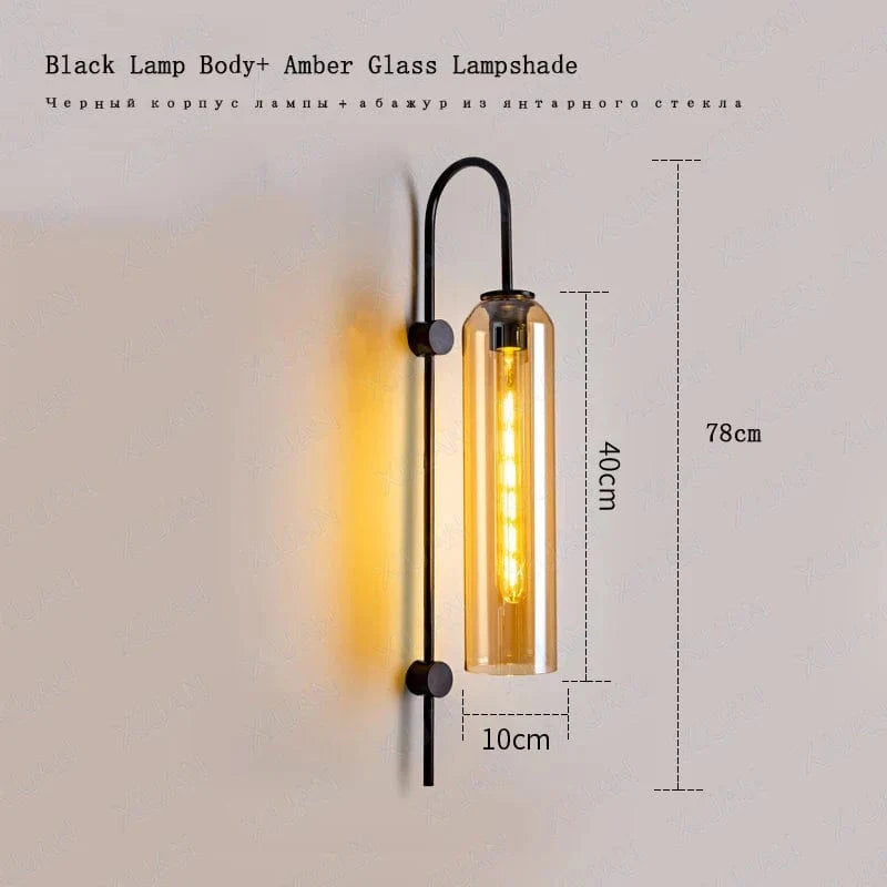 Applique verre fumé multicolore | Marco Lucetti Noir-Ambre