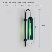 Applique verre fumé multicolore | Marco Lucetti Vert noir