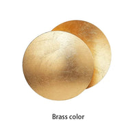 Applique vintage eclipse - style nordique lunaire | Marco Lucetti Couleur laiton / D25 cm / Blanc chaud