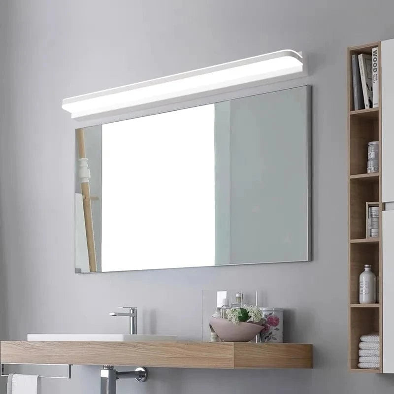 Appliques LED Modernes pour Miroir de Salle de Bain, 42/62/72/120cm, en Acier Inoxydable, Noir/Blanc, AC85-265V | Marco Lucetti BLANC / Blanc chaud (2700-3500K) / 42cm 9W