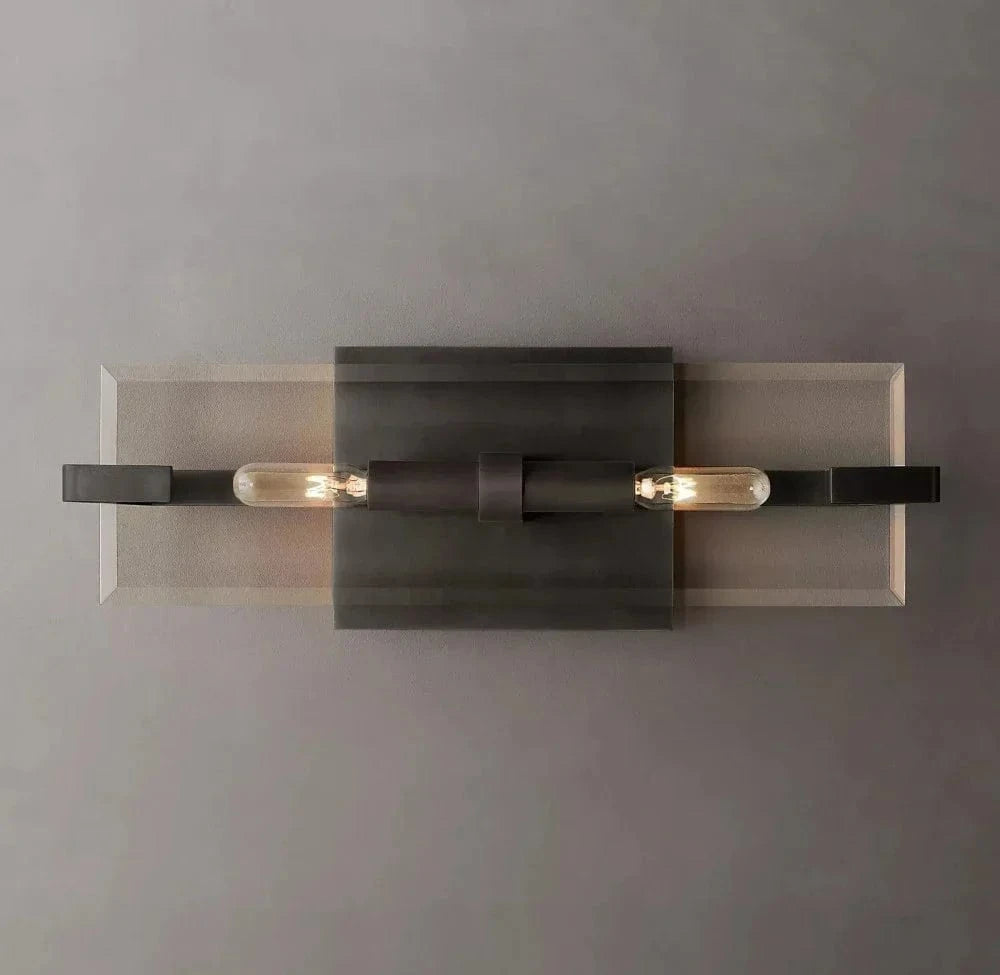 Appliques linéaires rétro LED en verre transparent - Prestige Lumière | Marco Lucetti