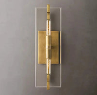 Appliques linéaires rétro LED en verre transparent - Prestige Lumière | Marco Lucetti