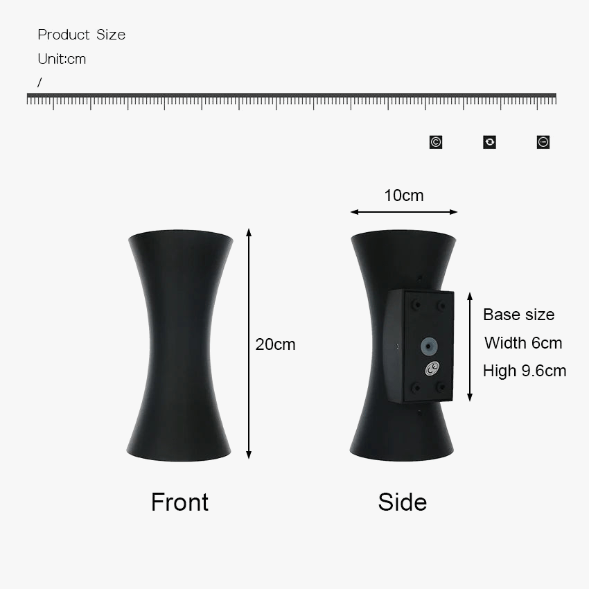 Appliques murales d'extérieur étanches à LED pour une ambiance lumineuse moderne | Marco Lucetti