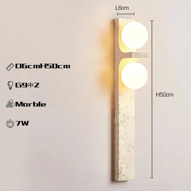 Appliques murales de chevet nordiques en laiton marbre blanc pour une ambiance moderne et élégante | Marco Lucetti