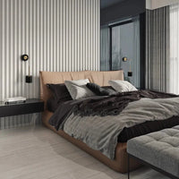 Appliques murales de luxe en Nickel avec LED 5W | Marco Lucetti Nickel mat / Blanc chaud (2700-3500K) / 5W