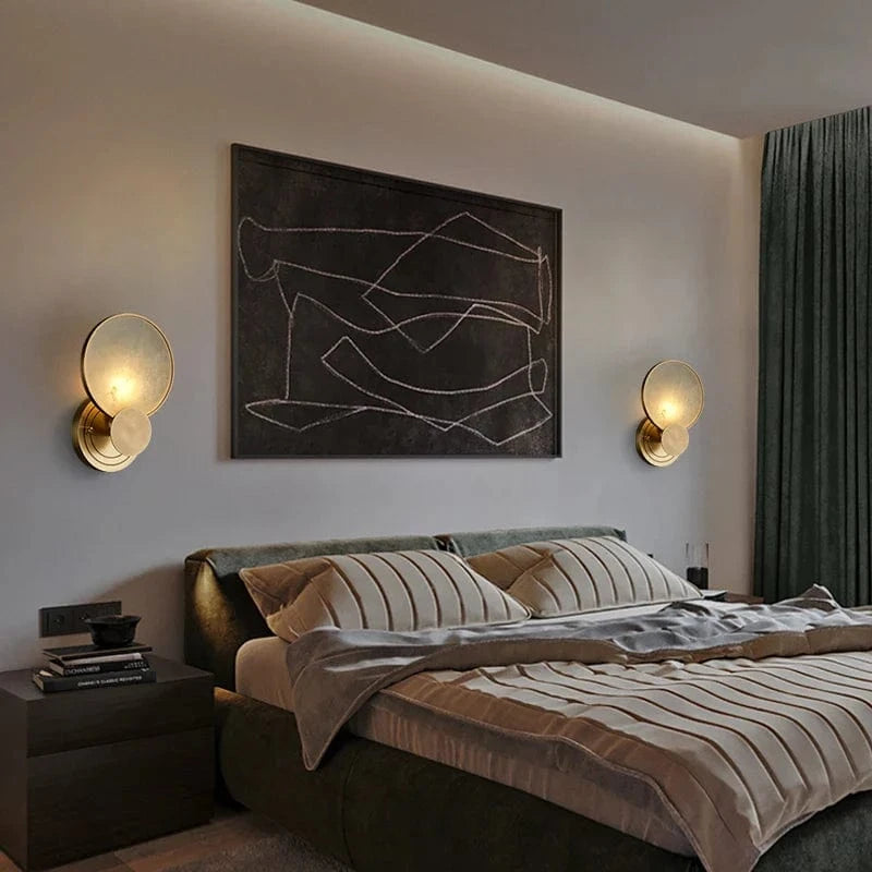 Appliques murales élégantes en marbre circulaire | Marco Lucetti