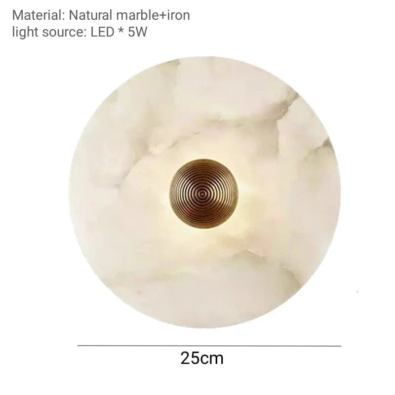 Appliques murales en marbre naturel pour sublimer votre salon | Marco Lucetti 250mm