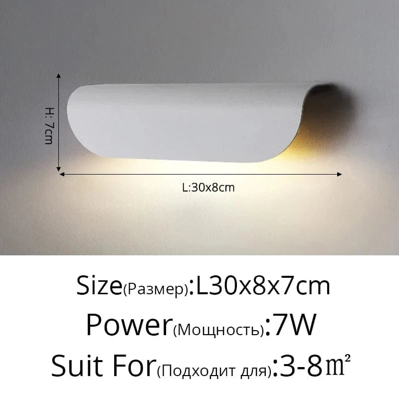 Appliques murales extérieures étanches pour hôtels et villas | Marco Lucetti B Blanc L30x8cm 7W / Blanc froid (5 500-7 000 K).