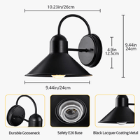 Appliques murales extérieures pour la maison - Lanterne murale noire étanche et antirouille | Marco Lucetti