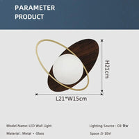 Appliques murales LED design arrondi - Boule coquette | Marco Lucetti B Pêche noire / Blanc chaud