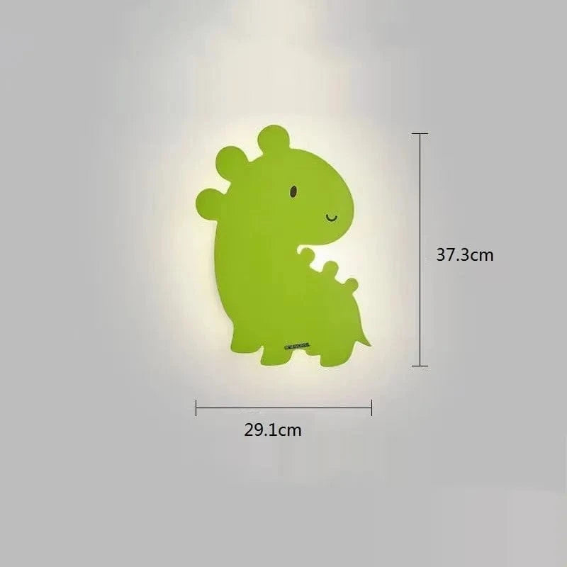 Appliques Murales LED Dessin Animé pour Enfants - Baleine, Lapin, Dinosaure | Marco Lucetti Dinosaure