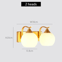 Appliques murales LED dorées nordiques modernes de style minimaliste | Marco Lucetti 2 têtes Or / CHINE