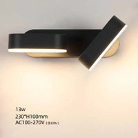 Appliques murales LED extérieures design étanches réglables pour porche, balcon et jardin | Marco Lucetti Lumière chaude 13 W