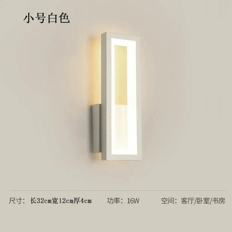 Appliques Murales LED Modernes pour Maison - Noir & Blanc | Marco Lucetti BLANC 32X12X4CM