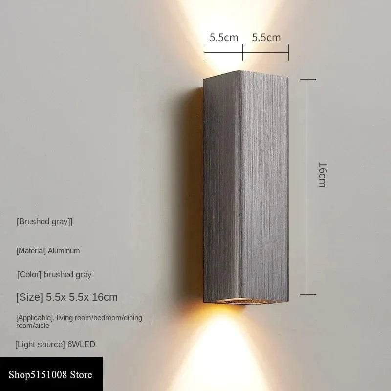 Appliques murales LED modernes pour un éclairage d'intérieur design | Marco Lucetti Gris Petit