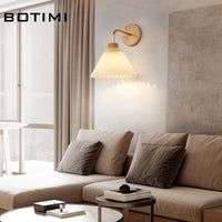 Appliques murales LED nordiques en bois avec abat-jour lumineux | Marco Lucetti