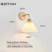 Appliques murales LED nordiques en bois avec abat-jour lumineux | Marco Lucetti LED 2 COULEURS