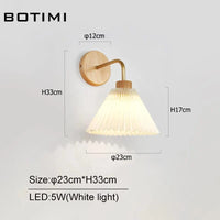 Appliques murales LED nordiques en bois avec abat-jour lumineux | Marco Lucetti Lumière blanche