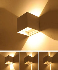 Appliques murales LED nordiques modernes - Étanches pour intérieur et extérieur | Marco Lucetti Blanc froid 6000k / 12w Blanc