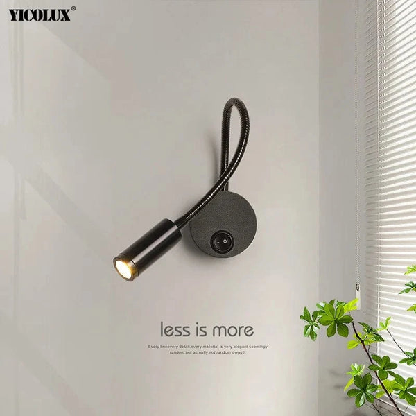 Appliques murales LED Rotatif - Design Moderne - Noir & Blanc - Idéal pour Salon, TV & Allée - Éclairage Intérieur Haut de Gamme | Marco Lucetti