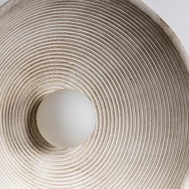 Appliques murales Loft Wabi Sabi en verre et résine Rétro Round | Marco Lucetti
