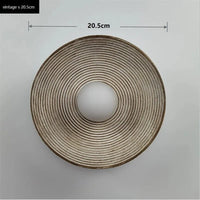 Appliques murales Loft Wabi Sabi en verre et résine Rétro Round | Marco Lucetti Millésime 20,5 cm / Blanc chaud (2700-3500K)