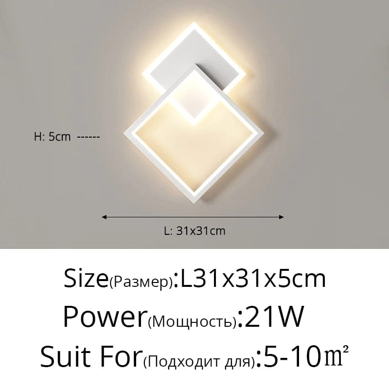 Appliques murales modernes pour allées et escaliers, style minimaliste | Marco Lucetti