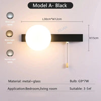 Appliques murales nordiques colorées | Marco Lucetti Ae gauche noire / 3 Température de couleur